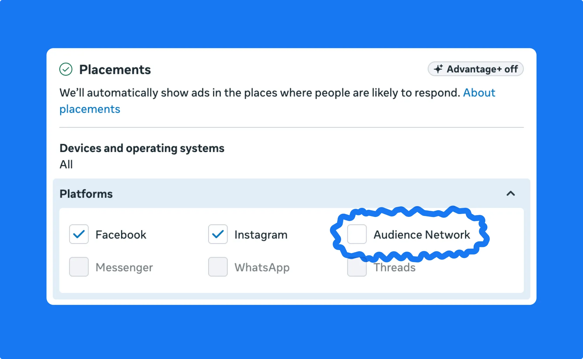 Плейсменты Мета адс