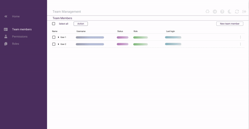 Team access and synchronization