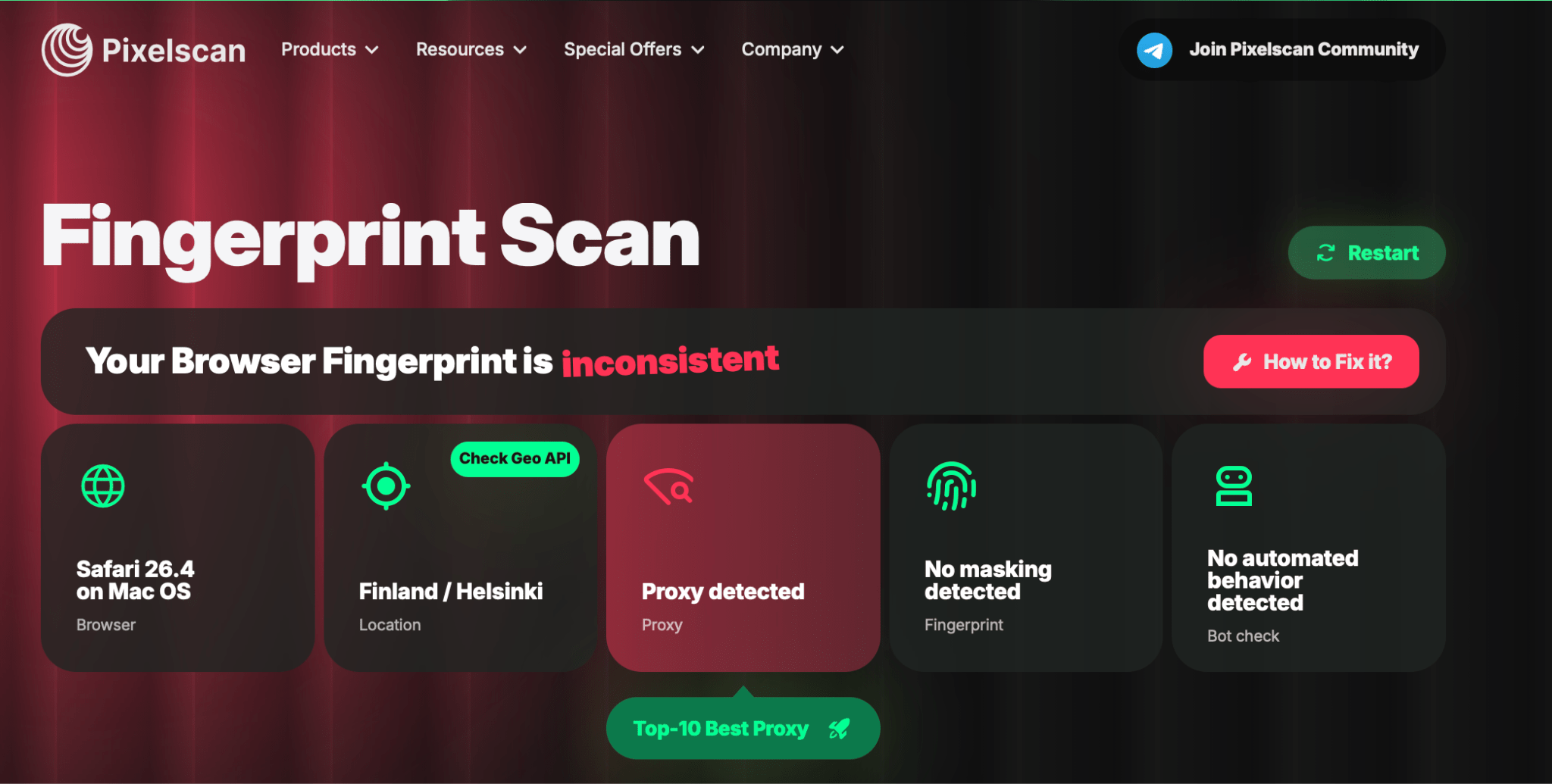 Checking IP address reputation