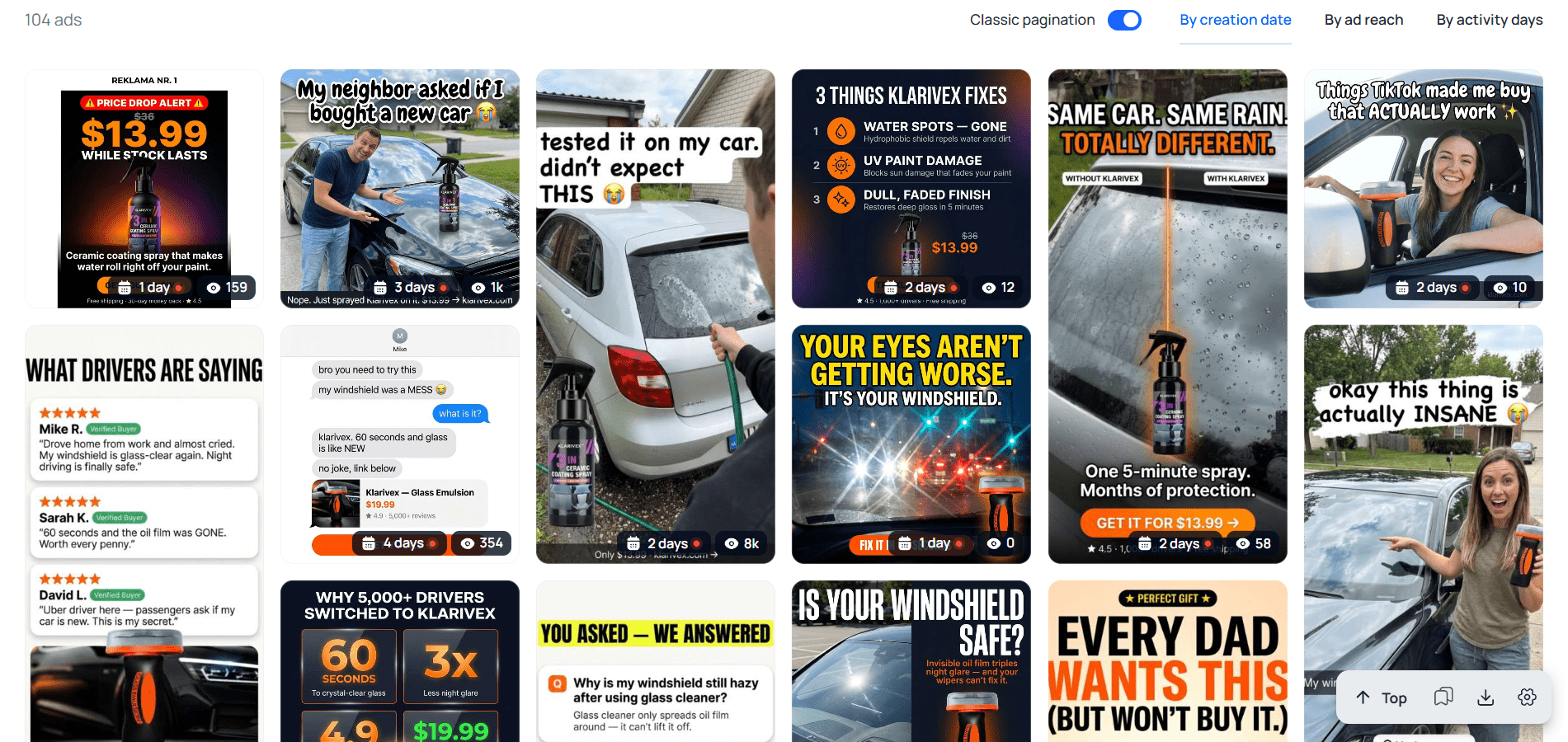 All ads from one fan page in Tyver