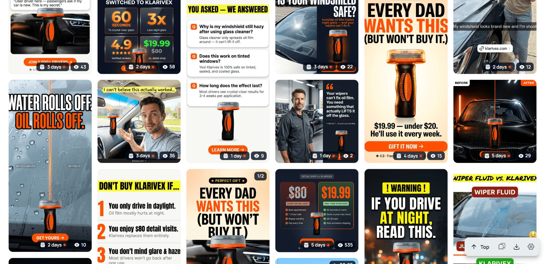 Advertiser ads by fan page