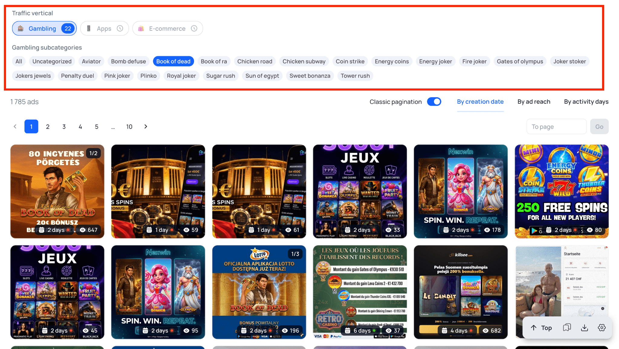 Gambling section in Tyver