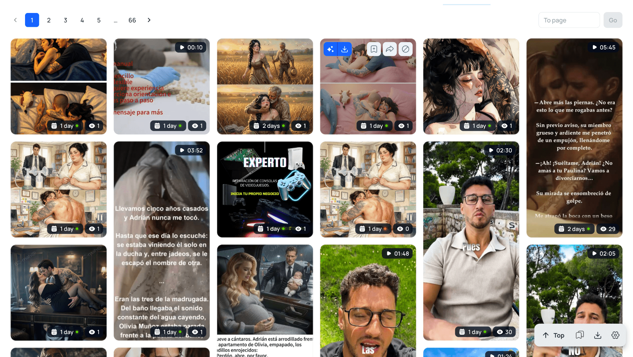 Broad keyword search results with mostly irrelevant ads in Tyver