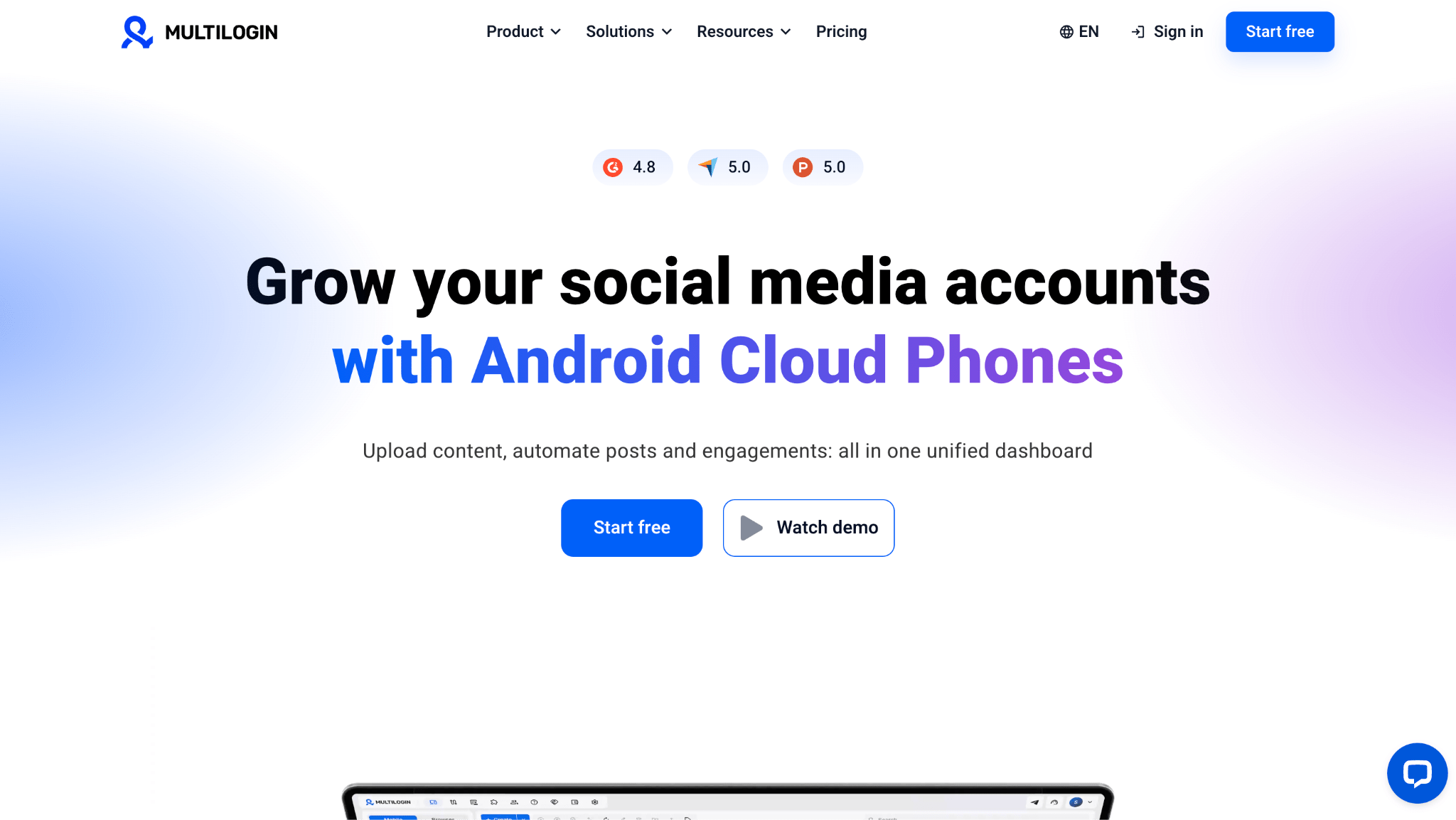 Multilogin website