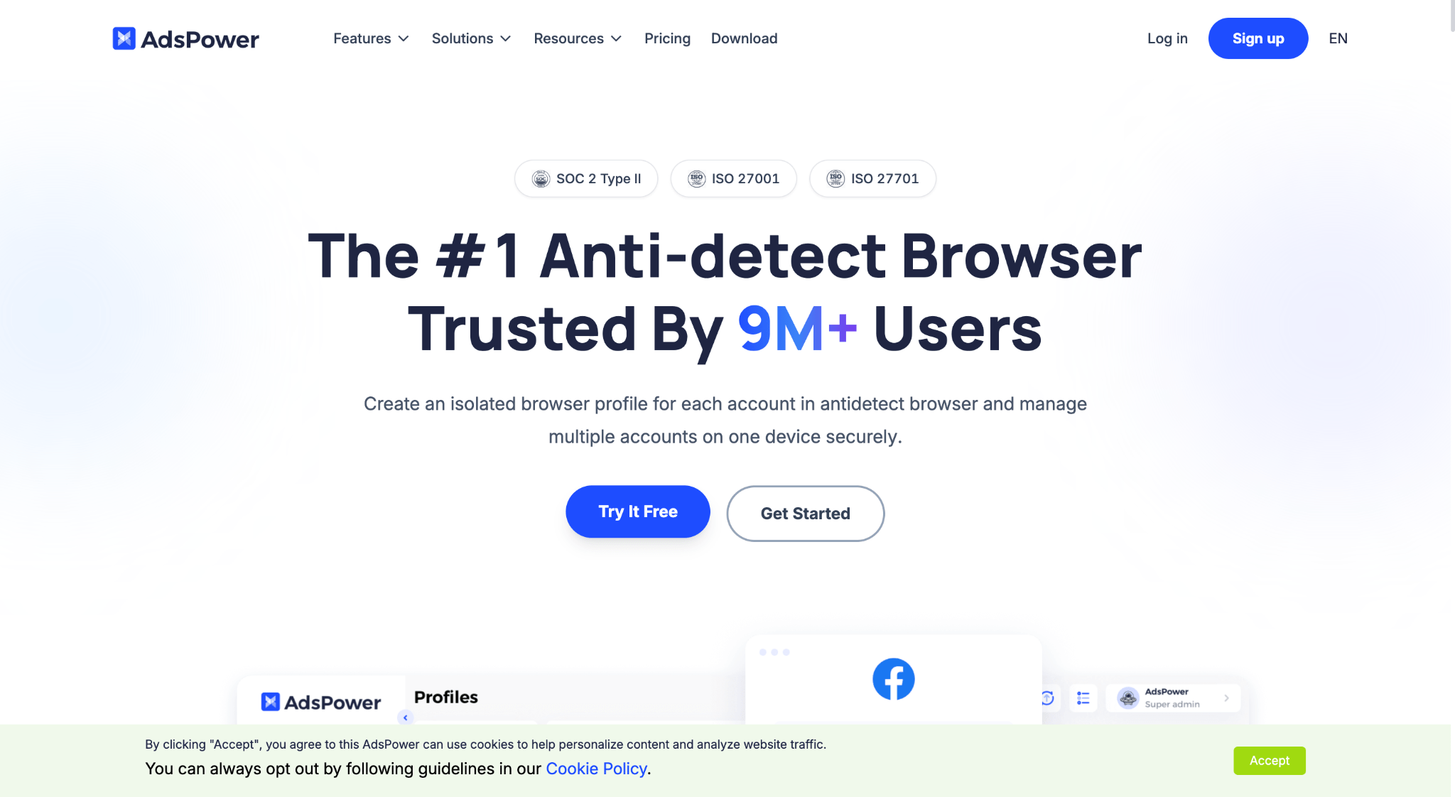 AdsPower website