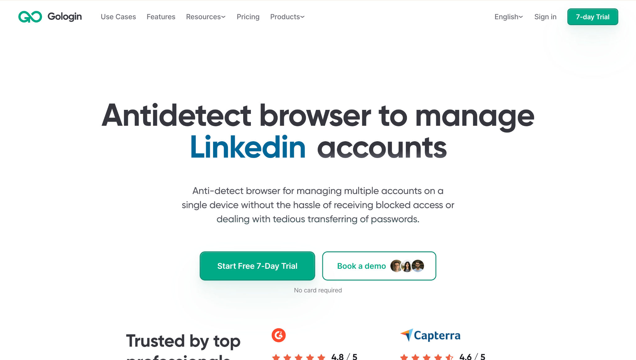 GoLogin website