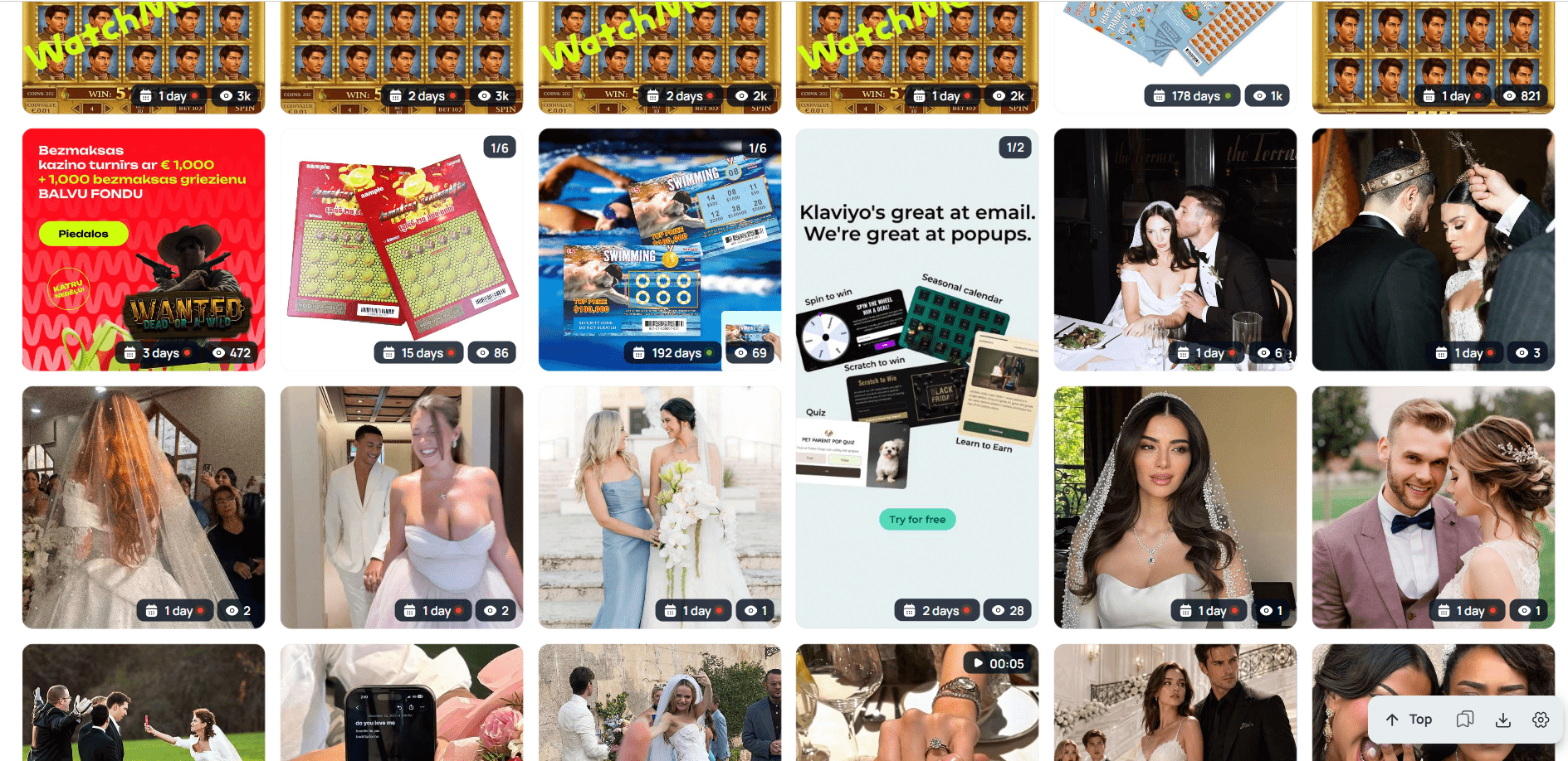 More sweepstakes creatives in Facebook Ads