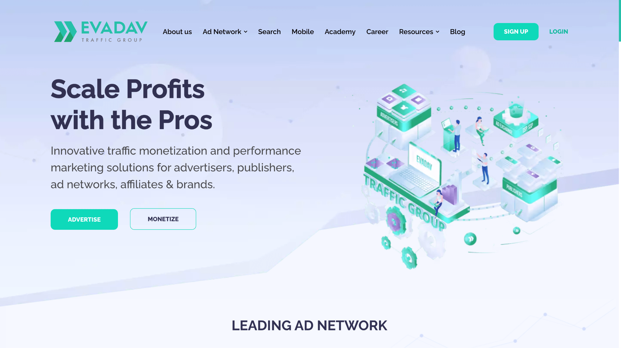 Баннер рекламной сети EvaDav