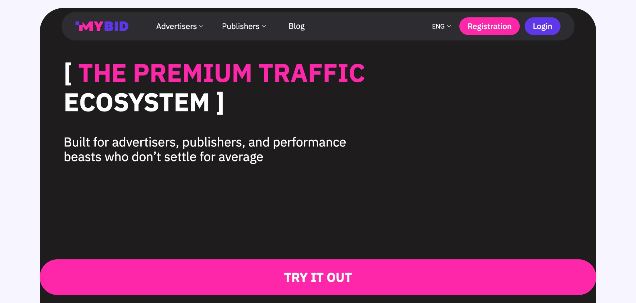 MyBid Ad Network Dashboard
