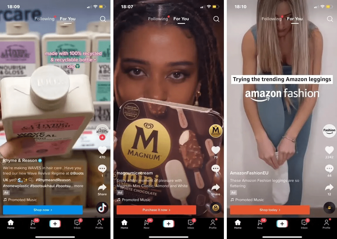 Форматы рекламы в TikTok