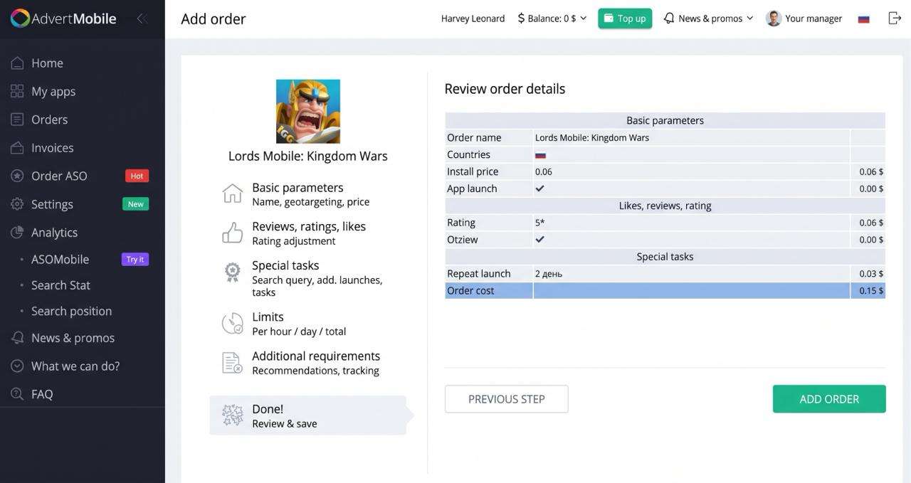 App reviews and ratings in the store