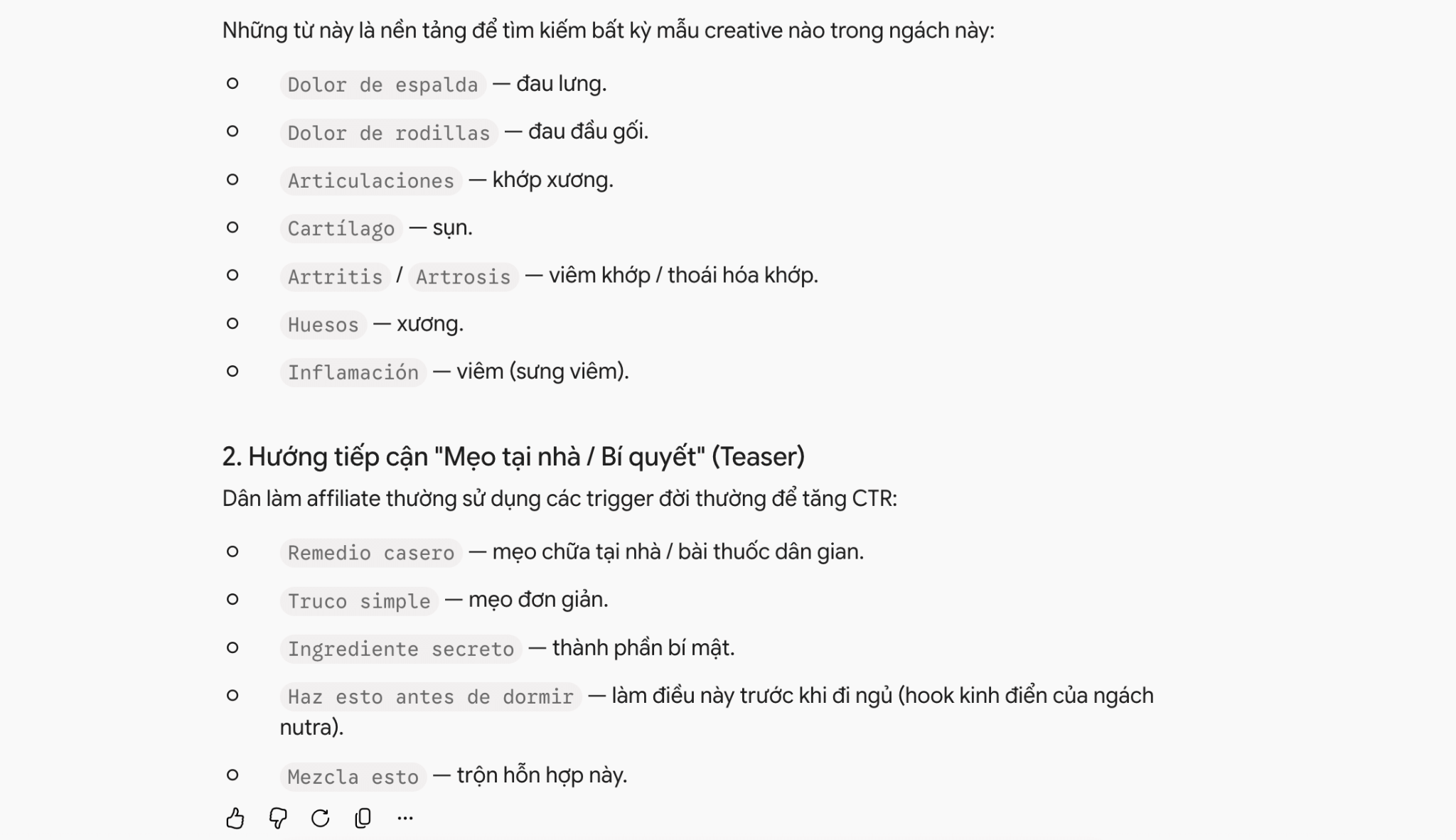 Từ khóa tìm creative nutra