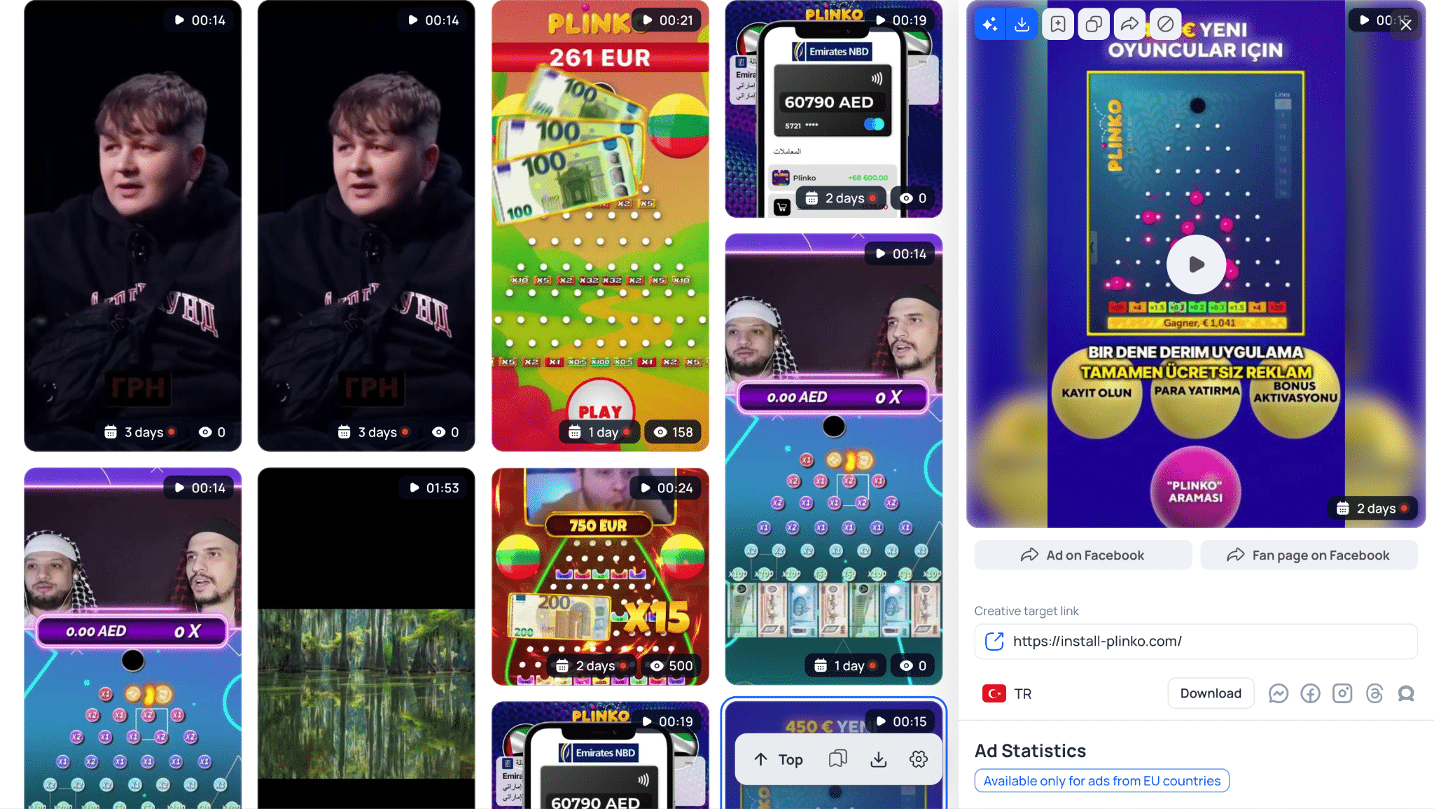 Gambling creatives found in Tyver